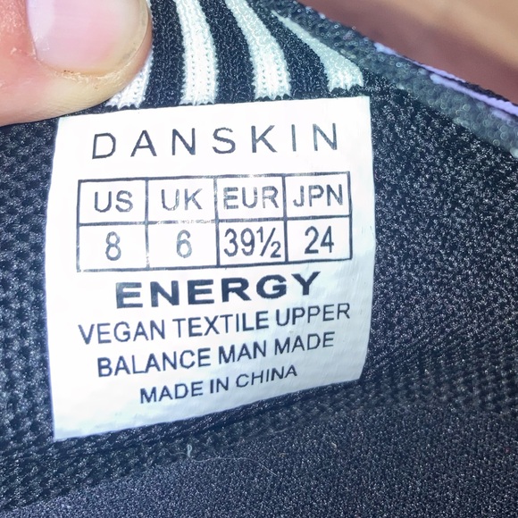 NWT Danskin Energy Black Sock Style Textile Sneakers Athleisure sz 8 - Picture 9 of 11